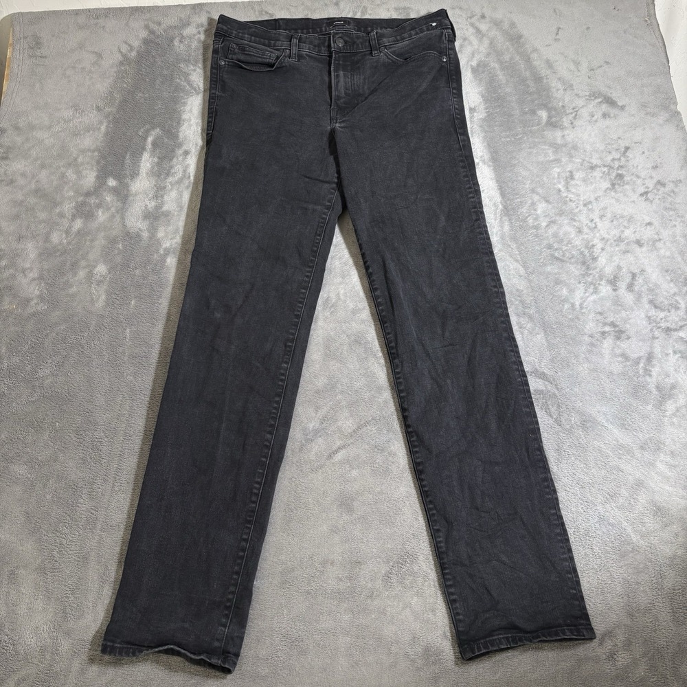 Express Hyper Stretch Slim Straight Jeans Dark Wash Denim Men's 32 34